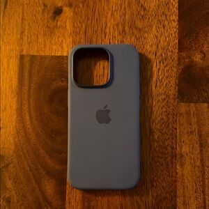 Apple iPhone 16 Pro Blue Silicone iPhone Case